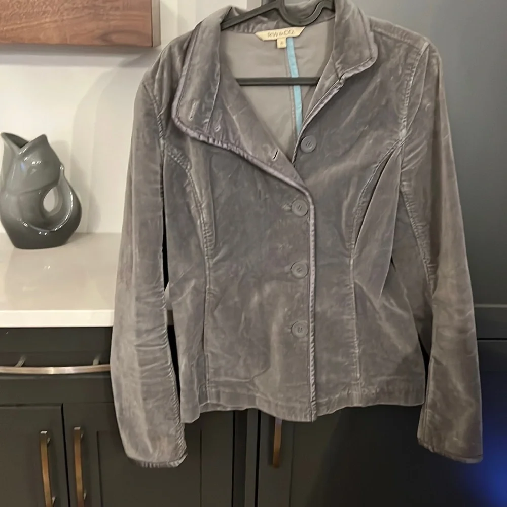 Grey suede jacket. - Picture 1 of 2